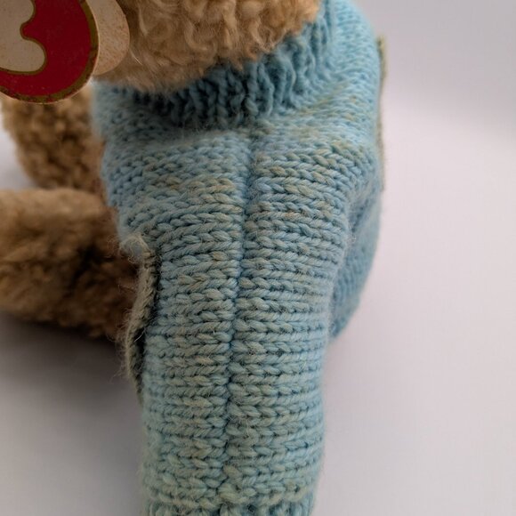 Ty Baby Curly 1992 Plush Fall Leaves Sweater 11" Vintage Stuffed Animal Bear - Picture 7 of 14